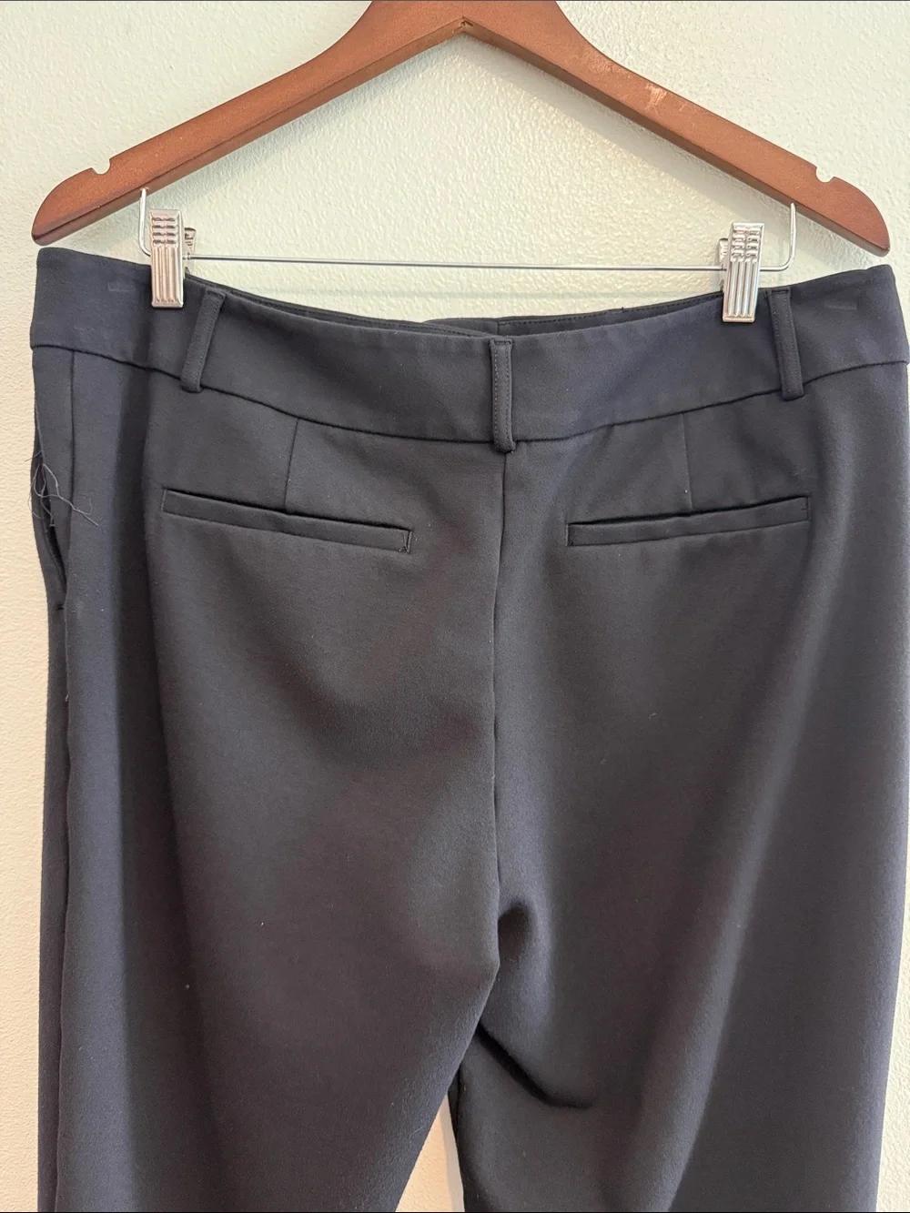 Ann Taylor Factory Black womens Stretch Dress Pants waist 181/2 stretches to 19